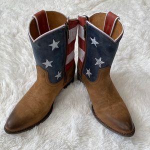 Sheryl Crow Americana Leather Boots Women’s 9.5